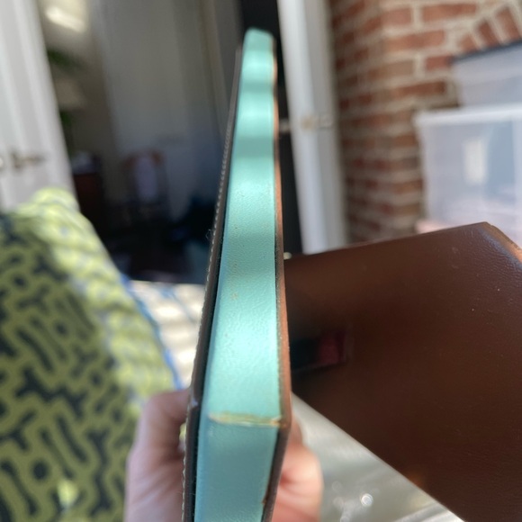 Sicira 4x6 Leather Frame, Brown and Turquoise Never Used - Picture 6 of 10